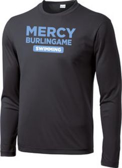 Sport-Tek Unisex L/S Competitor Moisture Wicking Shirt, Iron Grey